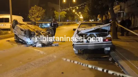 Ağaca ve otomobile çarpıp takla attı: 1 yaralı