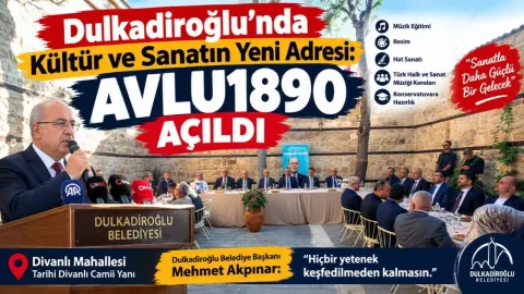 Dulkadiroğlu’nda Avlu1890 Açıldı: Kahramanmaraş'ta Kültür ve Sanatın Yeni Adresi Oldu