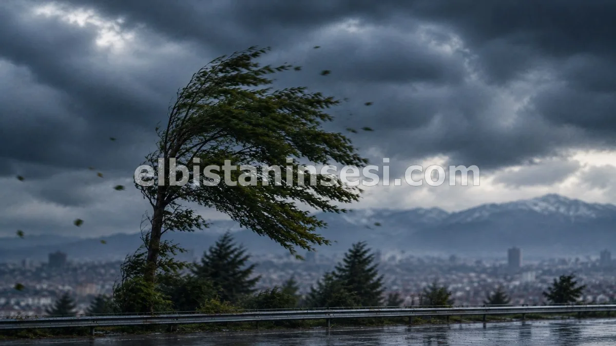 Elbistan için fırtına uyarısı: 70 km hızla esecek