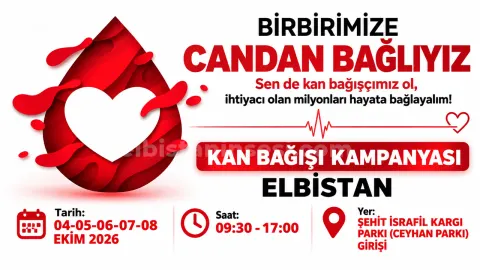 Elbistan’da Kızılay’dan kan bağışı çağrısı
