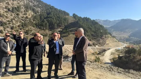 Göksun-Andırın yolunda çalışmalar sürüyor! Milletvekili Şahin'den açıklama