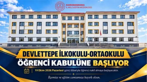 Göksun Devlettepe İlkokulu ve Ortaokulu Öğrenci Nakillerine Başlıyor