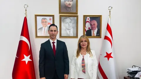 Göksun Öz’den KKTC Mersin Başkonsolosu Ülkü Alemdar’a ziyaret