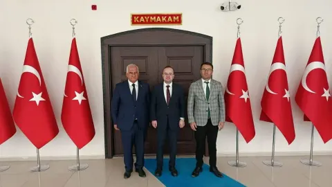 Göksun’dan Afşin Kaymakamı Arslantürk’e Ziyaret