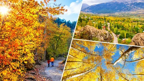 Kahramanmaraş Göksun’da sonbahar manzaraları görüntülendi