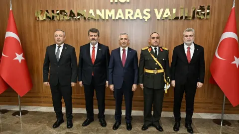 Kahramanmaraş Valiliği’nde 29 Ekim Resepsiyonu: Başkan Fırat Görgel Protokolle Bayramlaştı