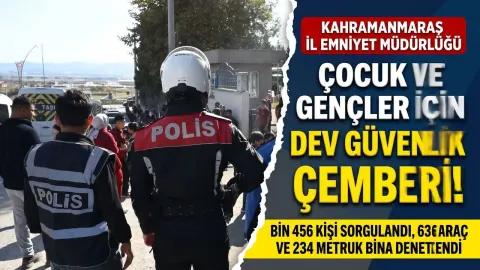 Kahramanmaraş’ta Çocuk ve Gençler İçin Dev Güvenlik Çemberi!