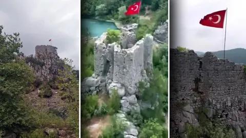 Kayalıkların zirvesinde 16 asırlık tarih! Haştırın Kalesi zamana meydan okuyor