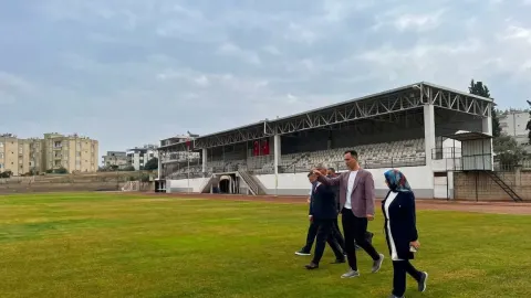Mersin Gençlik ve Spor İl Müdürü Göksun Öz, Mut’taki tesisleri inceledi