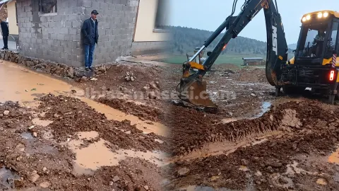 Nurhak’ta yağış sonrası çalışmalar başladı