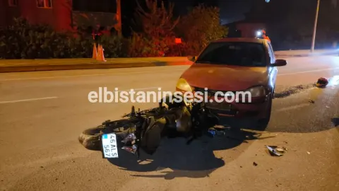 Otomobil İle Motosiklet Çarpıştı: 1 Yaralı