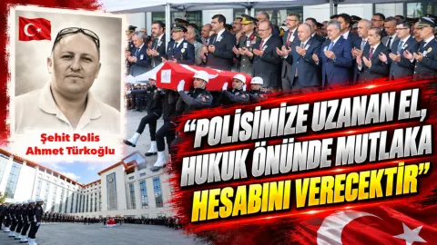 ŞEHİDE VEDA! Polis memuru Ahmet Türkoğlu Ankara’da dualarla son yolculuğuna uğurlandı