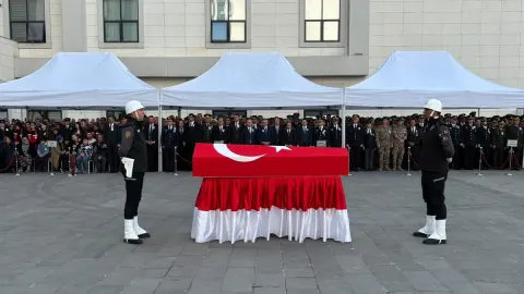Şehit Polis Memuru Ahmet Türkoğlu için Ankara Emniyetinde tören düzenlendi